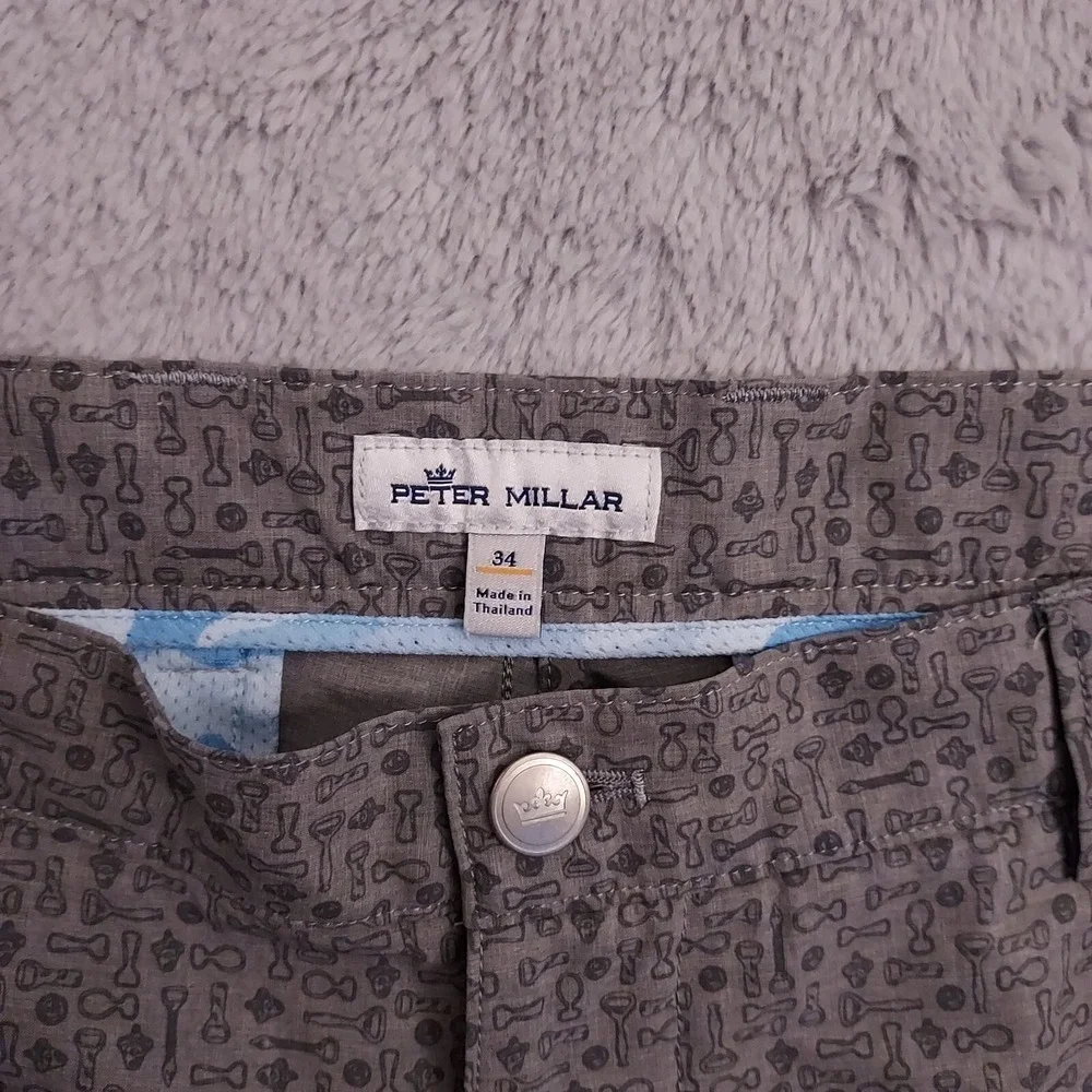 Peter Millar Shorts Mens 34 Shackelford Bottle Opener Novelty Print Performance